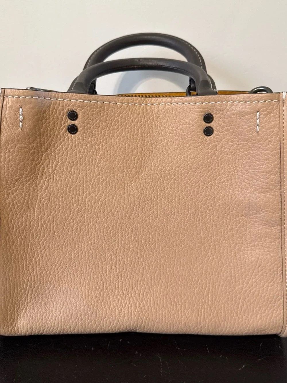 Coach Rogue 25 Colorblock Pebble Leather Satchel